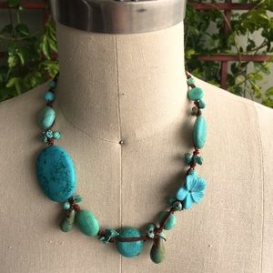 Nakamol string and turquoise Necklace.
